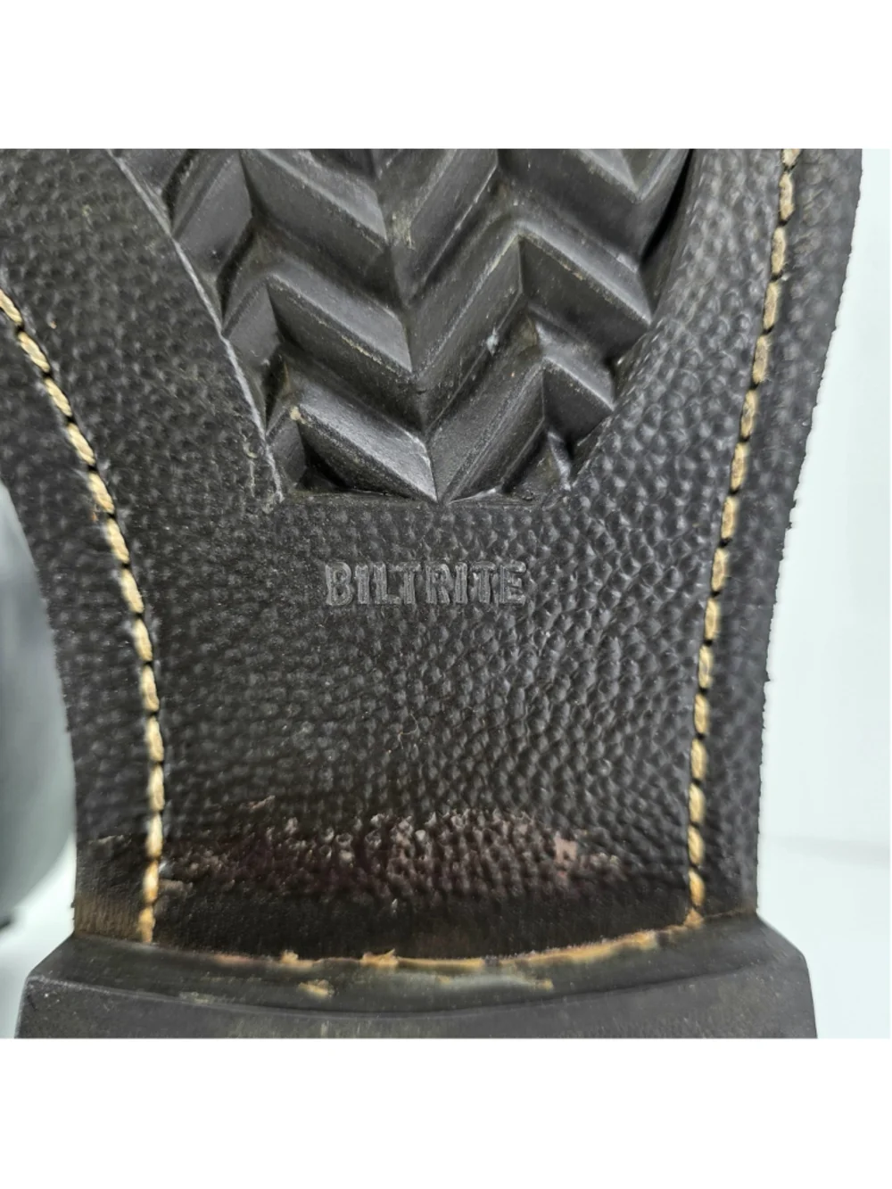 Vintage Military EH Steel Toe Boots Mens 8.5R Black Leather Biltrite USA
